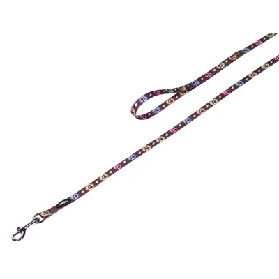 Nobby Povodac za pse Paw, 120 cm, 10 mm, Crni