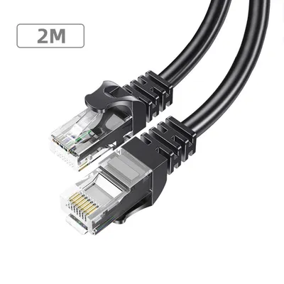 Essager Mrežni kabl, Ethernet, Cat 6, RJ45, 2m, Crni