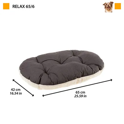 Ferplast Ležaljka za pse Relax, 65x42, Smeđa