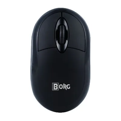 Borg Bežični miš MS04, 1000 dpi, Crni