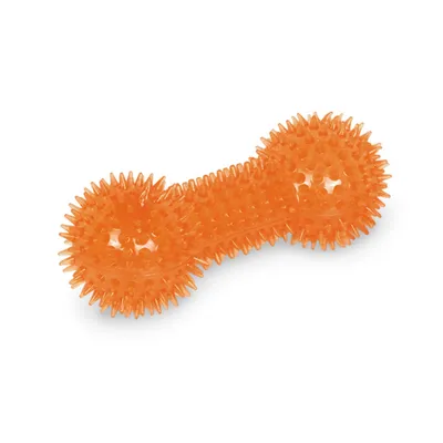 Nobby Igračka za pse TPR Dumbell, 15 cm, Narandžasta