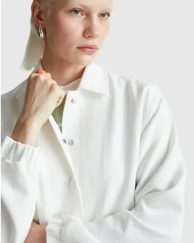 Benetton Ženska jakna 20A6DN085-074-XS, Bijela