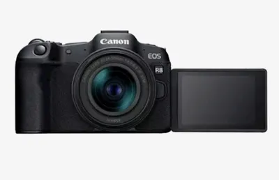 Canon Fotoaparat R8 RF, 24-50mm, f/4.5-6.3, IS, STM, Crni