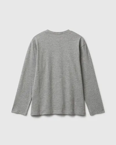 Benetton Majica dugih rukava za dječake 35RYC10QQG-501-EL, Siva