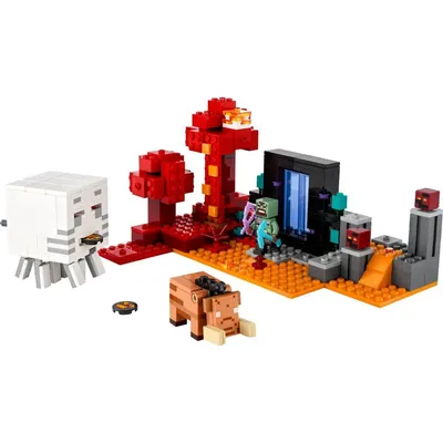 Lego igračka od cigle Minecraft The Nether Portal Ambush 8g+, šareno