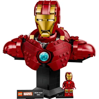 Igracka Lego Kocke Super Heroes Iron Man Mk4 Bust 18+