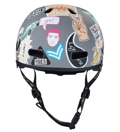 Micro Kaciga Romobil Siva Abs Helmet Sticker