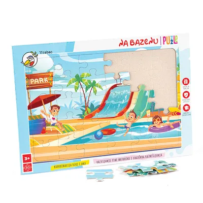 Vrabac Puzzle Fun 30, Na bazenu