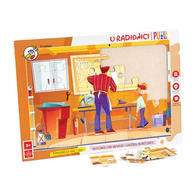 Vrabac Puzzle Fun 30, U radionici