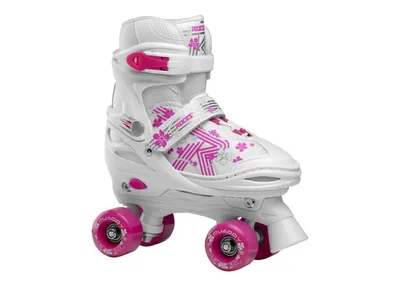 Roces Rošule  Quaddy Girl 3.0 White-Pink - 34-37