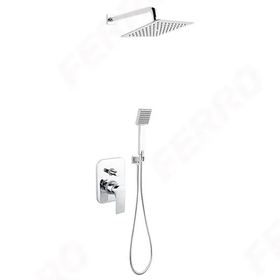 Ferro Set konzolni tuš sistem Algeo Square Baq7P-Set1-S