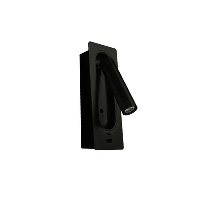 Mass-Light Zidna lampa Magnuson ML-002-3W, 3000K, Crna