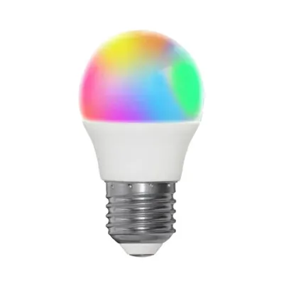 E-light Sijalica, RGB, G45, 5W, E27, LED, Bijela