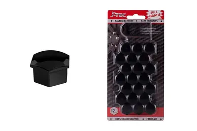 Amio Set poklopaca za šrafove, 17mm, 20 komada, Crni