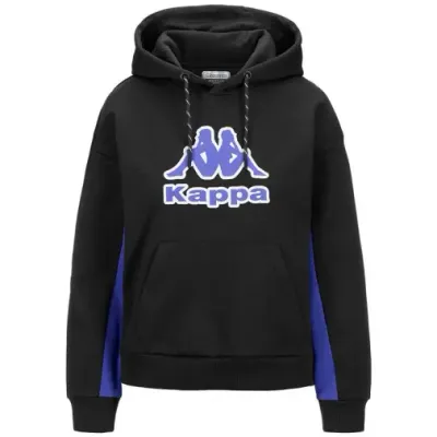Robe di Kappa Ženski duks Logo felad, Crno - teget