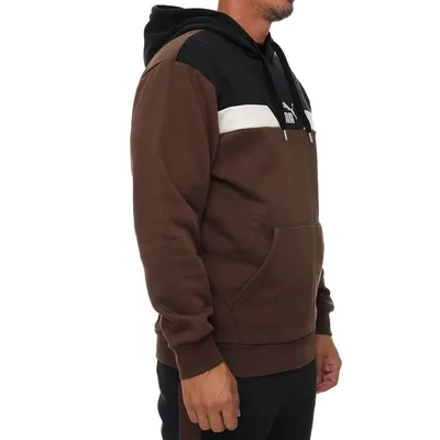 Puma Muški duks Power colorblock hoodie fl, Braon