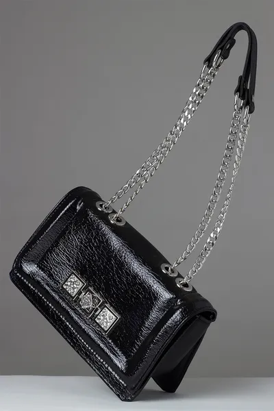 Lovely Bag Bangkok - Crna Torba, Srebreni Metal