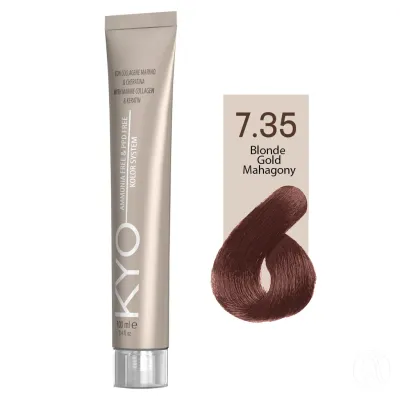 KYO Farba za kosu, 100ml, 7.35 Zlatnoplava mahagoni