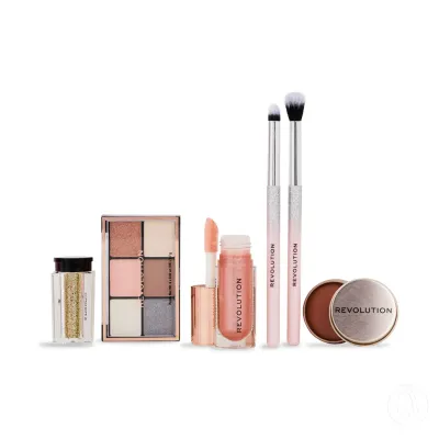 Revolution Set za šminkanje Get the Look Pink Glow