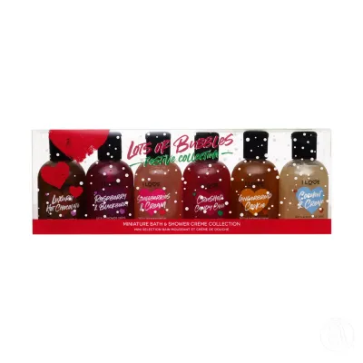 I Love Set mini gelova za tuširanje Festive collection, 6 komada