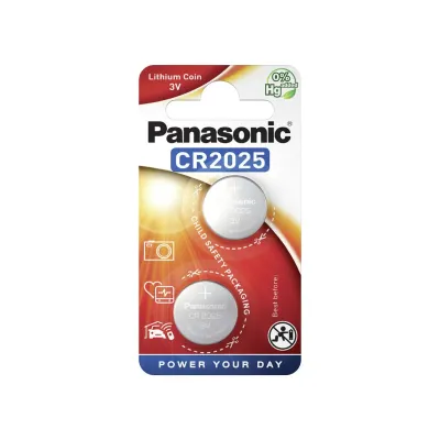 Panasonic Baterija CR-2025EL/2B, 2 Komada