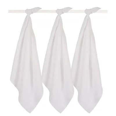 Jollein Muslin pelene, 70x70cm, 3kom, Bijele