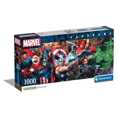 Clementoni Slagalica Panorama Marvel-Heroji U Akciji, 1000 dijelova