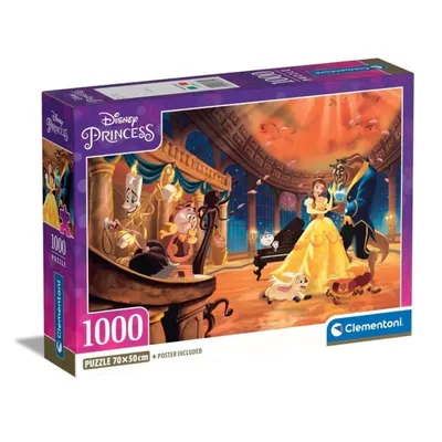 Clementoni Slagalica Disney Ljepotica I Zvijer, 1000 dijelova