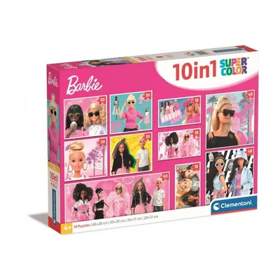 Clementoni Slagalica 10 U 1 Barbie, 10 dijelova