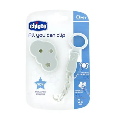 Chicco Kopča za dudu Oblak, Siva