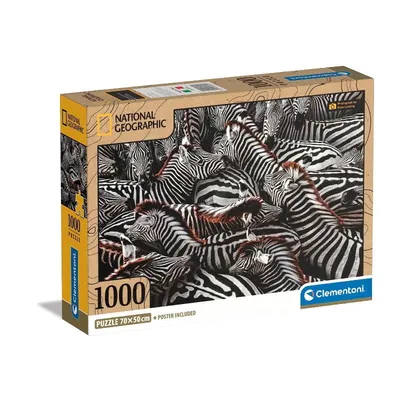 Clementoni Slagalica National Geographic Zebre, 1000 dijelova