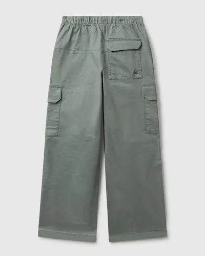 Benetton Pantalone za djevojčice 4XZXCF04SG-075-S, Maslinaste