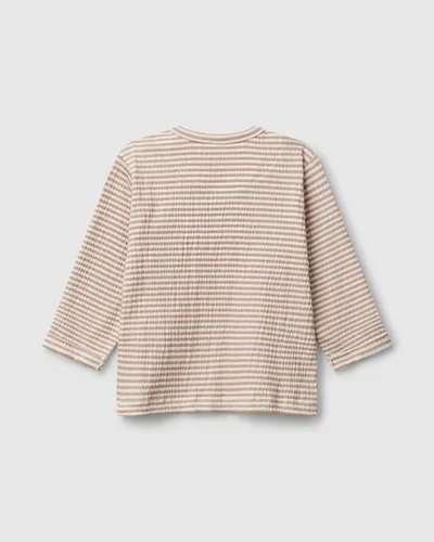 Benetton Majica dugih rukava za bebe 35CUA106NW-63L-82, Smeđa