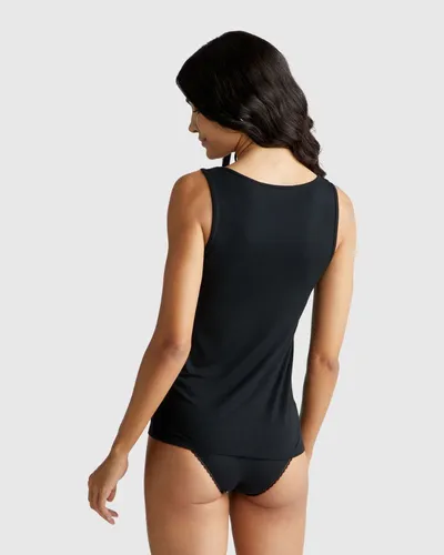 Benetton Ženska majica na bretele 3OVL1H00C-100-S, Crna