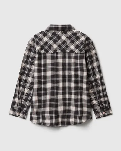 Benetton Košulja za djevojčice 5LQHCQ04DG-906-S, Crno-bijela