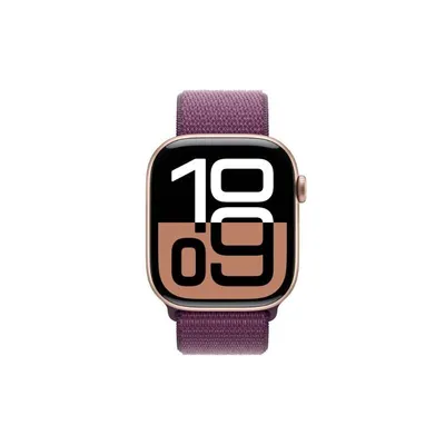 Apple Pametni sat Watch Series 10 GPS 46mm, Rose Gold Aluminium Case, Plum Sport Loop narukvica, MWWV3