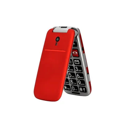 Artfone Telefon na tipke CF241A Preklop, Crveni