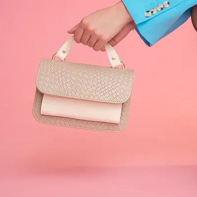 Lovely Bag Destiny Mini - Tamno Bež Torba, Zlatni Metal