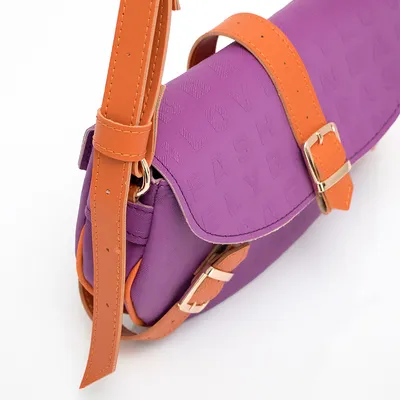 Lovely Bag Chiara Fuksija/Narančasta Torba, Zlatni Metal