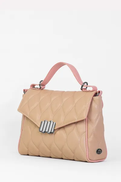 Lovely Bag City - Tamno Bež Torba, Crni Metal
