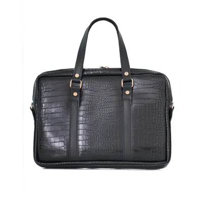 Lovely Bag Business Bag - Kroko Crna Torba, 17\,3 Inch