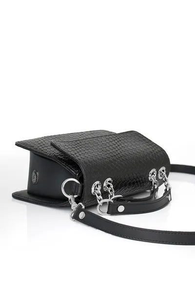 Lovely Bag Debbie - Crno Uzorak Torba, Srebreni Metal