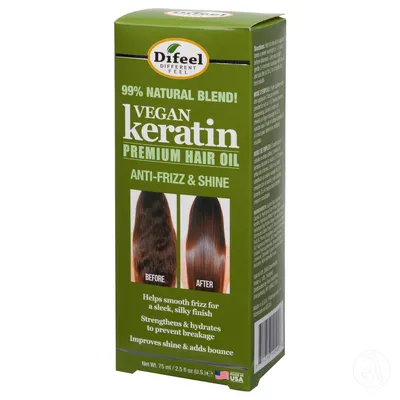 Difeel Ulje za kosu Anti-frizz, Vegan Keratin, 75ml