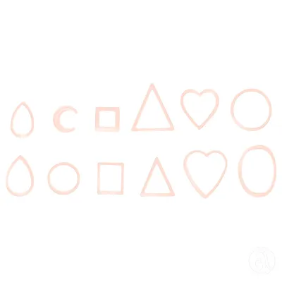 Perfect Nails Ukrasi za nokte STUKIT7, Set od 240 komada, Rose Gold