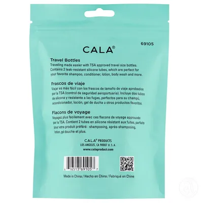 Cala 2 komada u setu Coral Silikonske bočice za putovanje