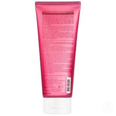 Orjena Pjena za čišćenje lica s ružom i kolagenom, 180ml