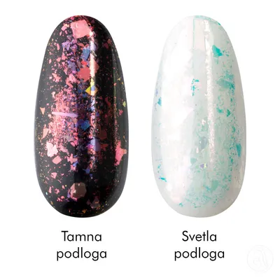 Perfect Nails Ukrasi za nokte Aurora Platinum, GP106-14, 0.2g