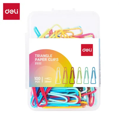 Set od 80 Spajalica, 28 mm, U PP kutiji, U boji