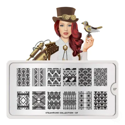 Moyou Šablon za pečat za manikir Steampunk 07