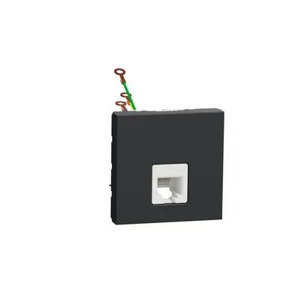 Schneider Electric Utičnica Telefonska NU349754, RJ12 6 Kontakata 2M, Crna